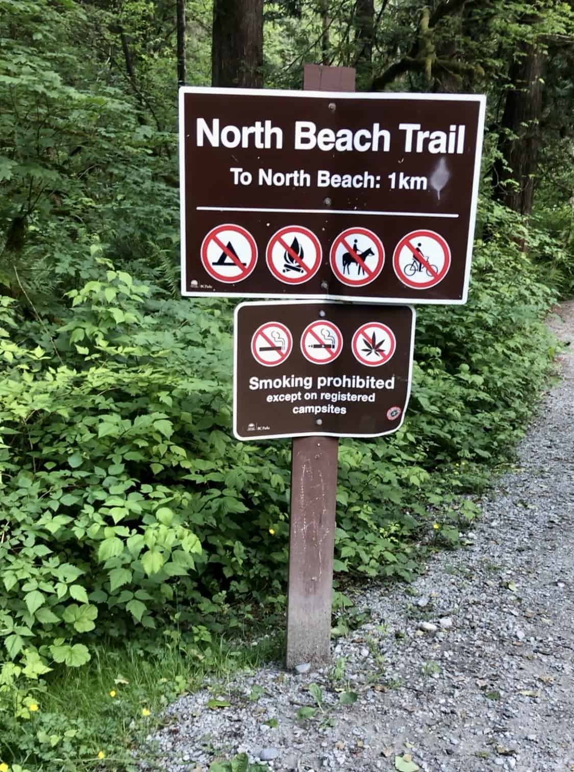 golden ears park, north beach trail 