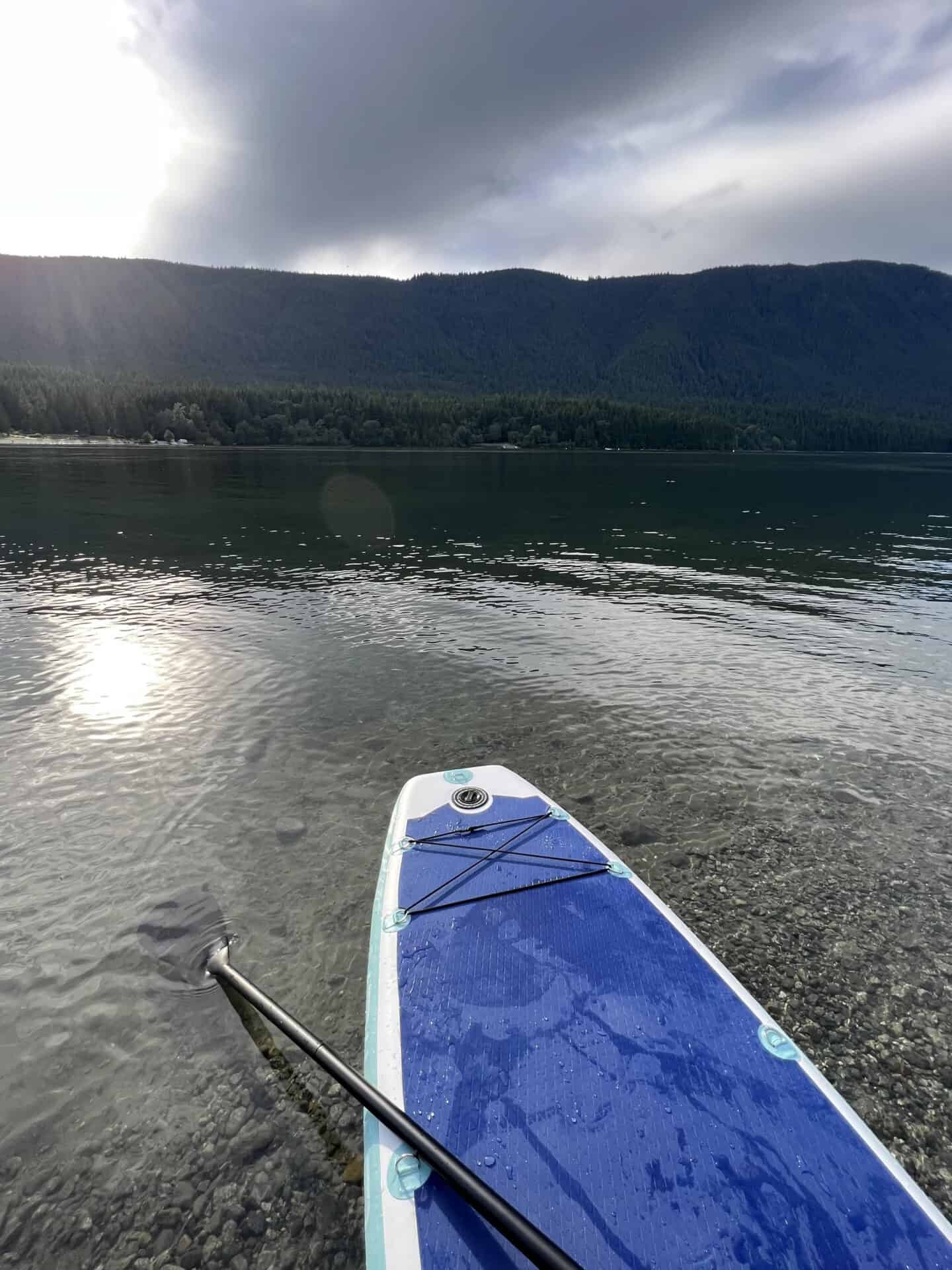 paddle board in the water in Vancouver 