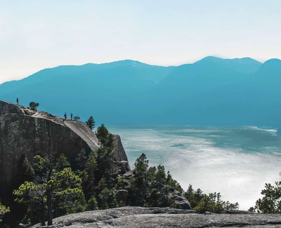 stawamus chief in summer in squamish bc 