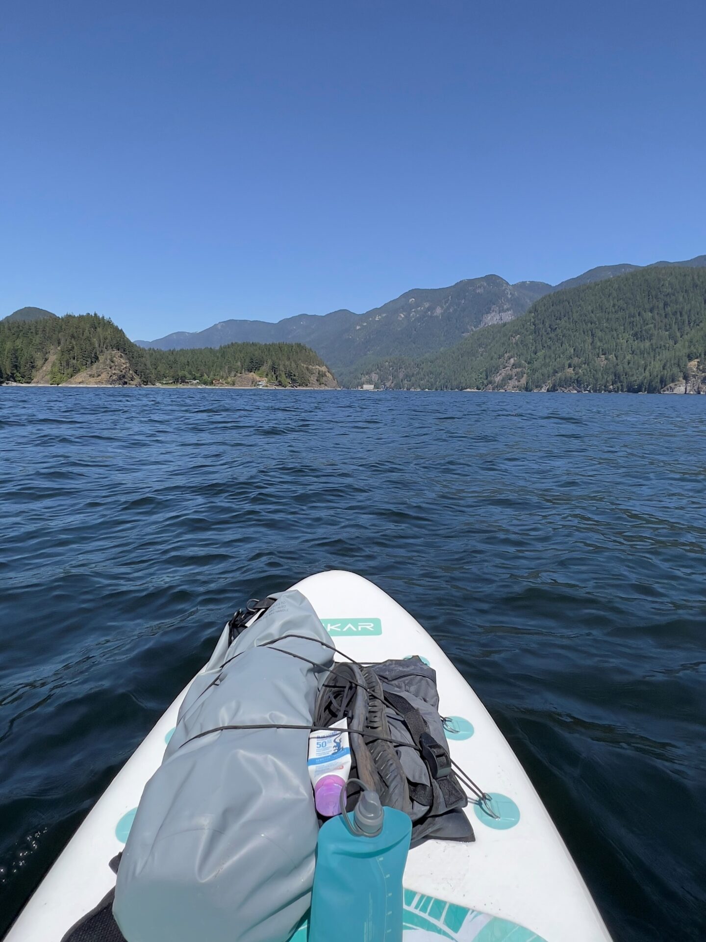 paddling from Deep Cove in Vancouver