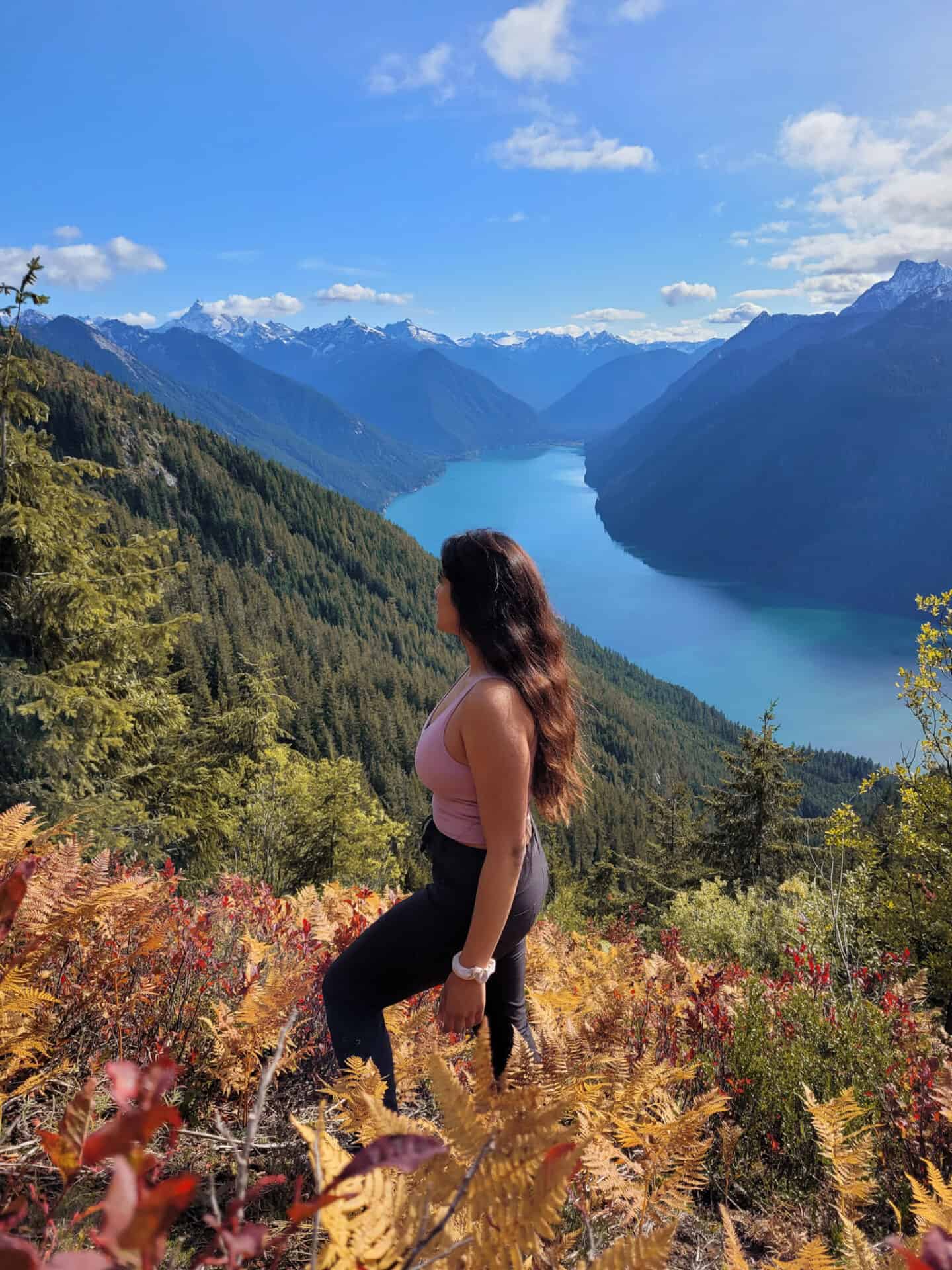 flora peak, hiking, fall colours