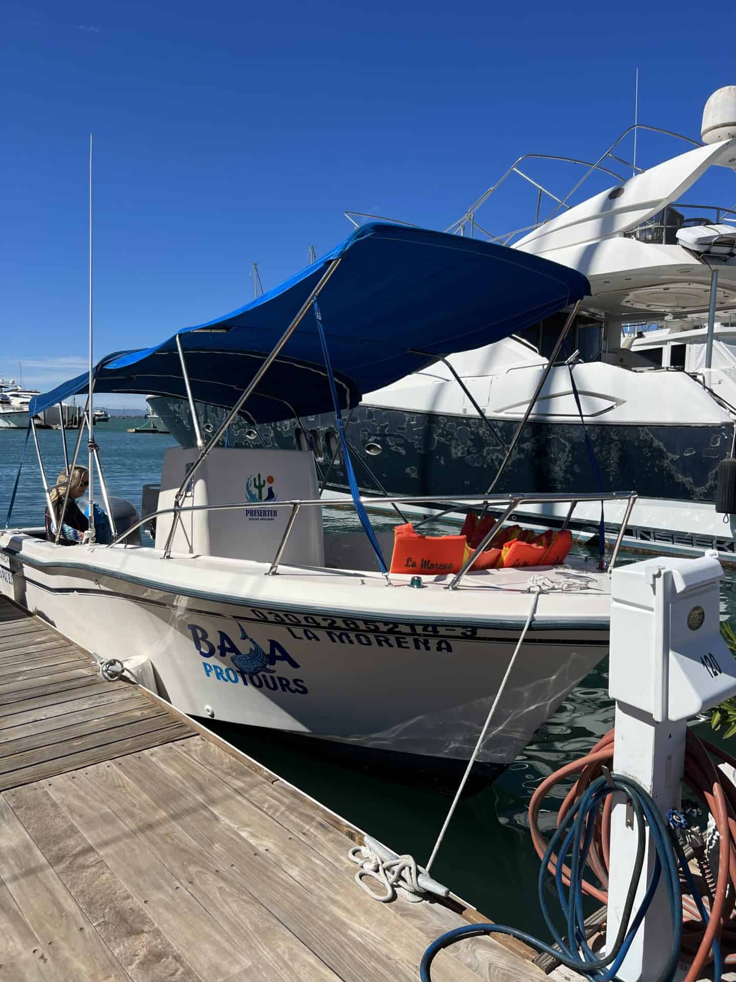 MeXplore tour boat in la Paz, Mexico 