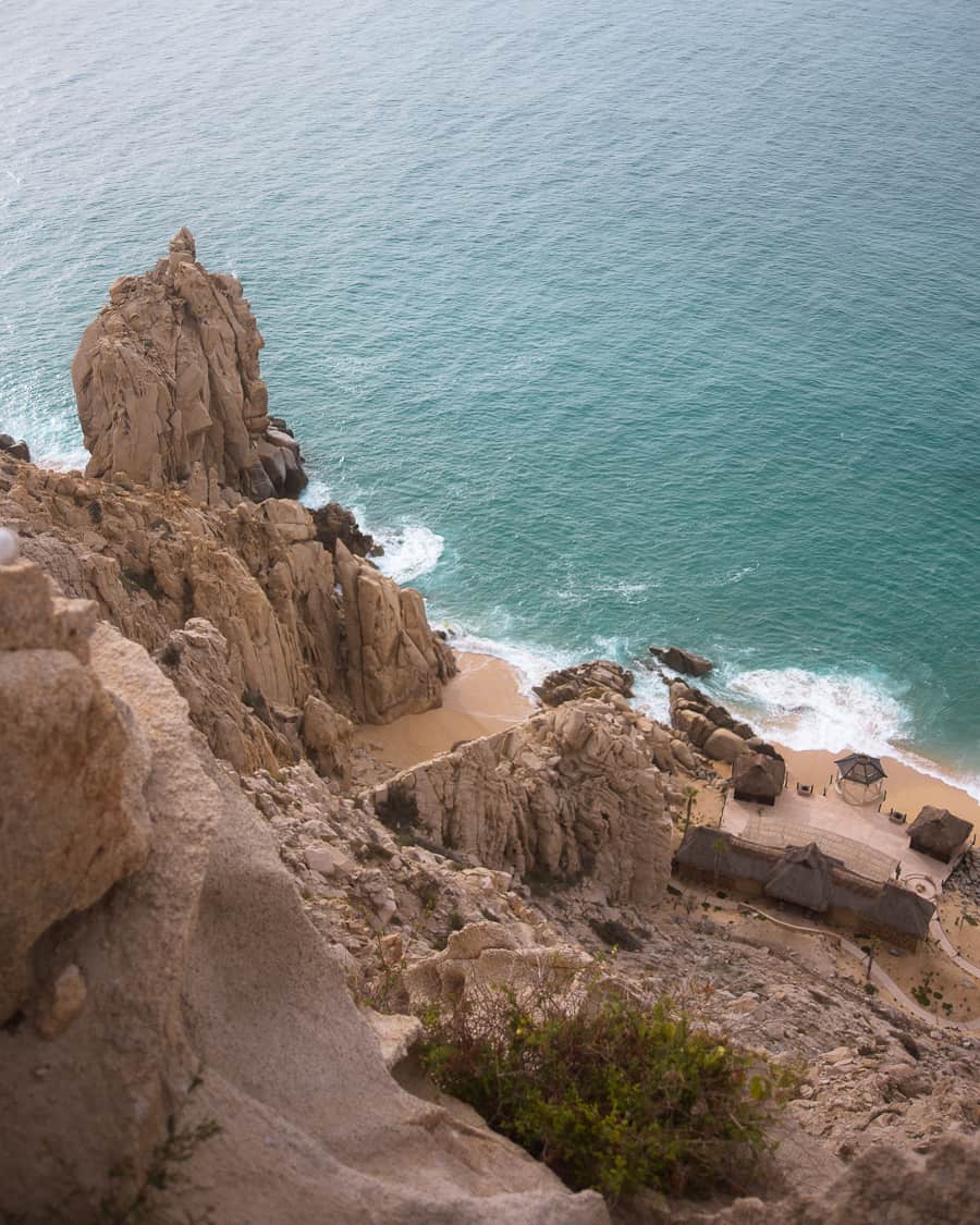 Cliff ocean view on top of Mt Solmar in Cabo San Lucas